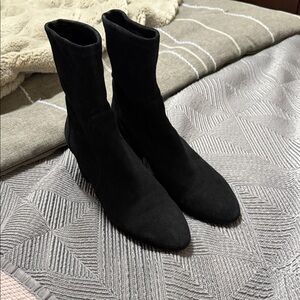Stuart Weitzman Black Ankle Booties